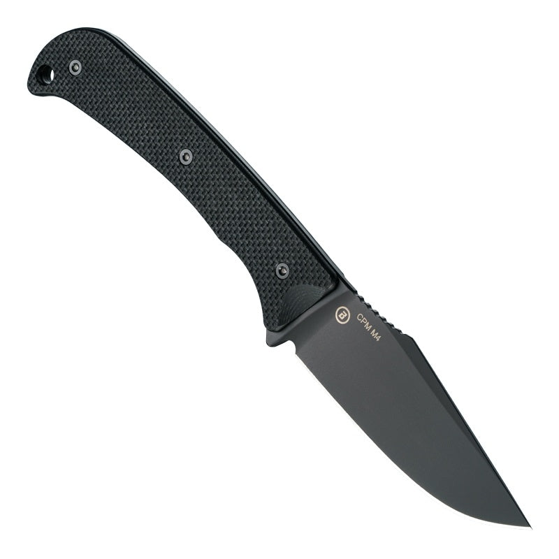 Hogue Extrak Knife 3.3" Fixed Clip Point Blade CPM M4 - Black Cerakote - G10 Solid Black Peel Ply