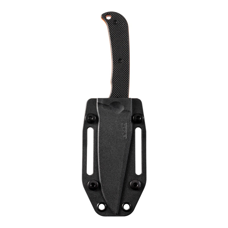 Hogue Extrak XL Knife 3.9" Fixed Clip Point Blade Magnacut - Tumbled Finish - G10 Solid Orange Peel Ply Scales