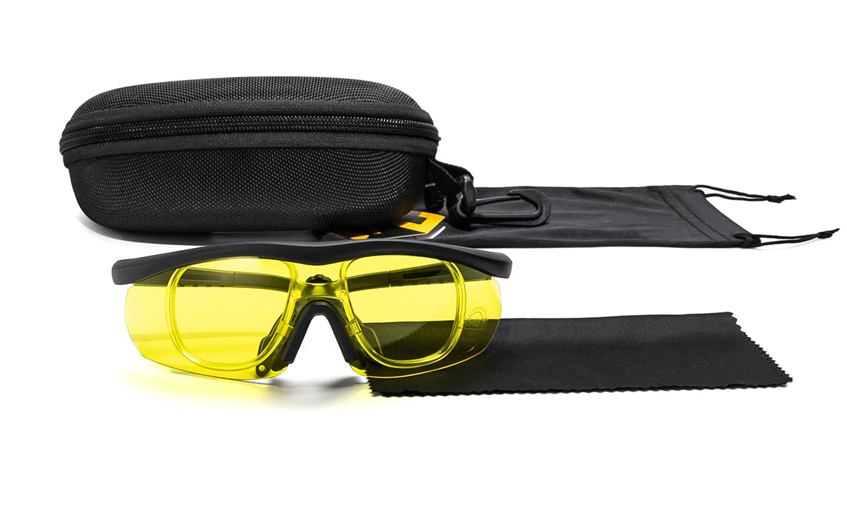 Earmor Hardcore Shooting Glasses Set (3 Lens) - Yellow, Smoke, Clear