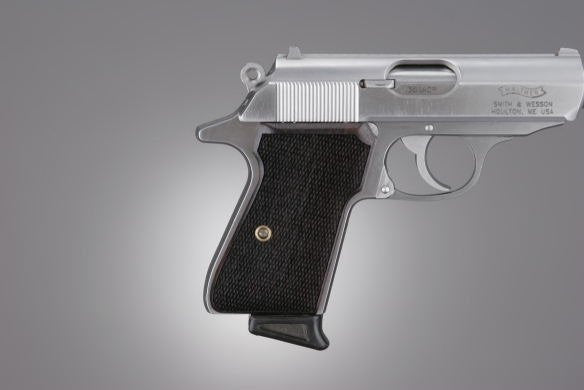 Hogue Walther PPK/S and PP Wooden Grips - Checkered - Rosewood
