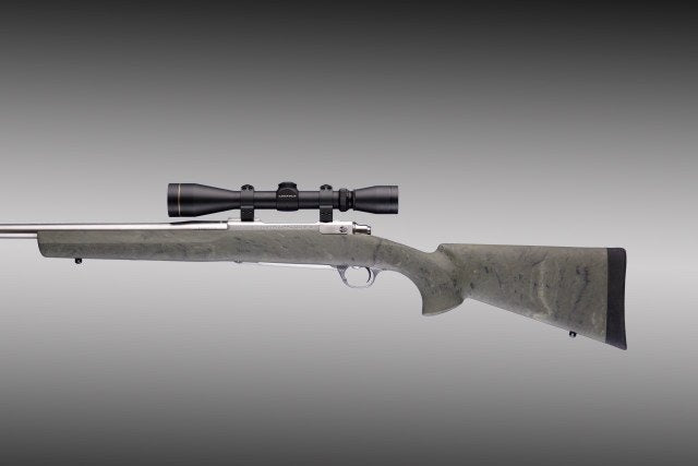 Hogue Winchester Model 70 Short Action Heavy/Varmint Barrel Full Bed Block Ghillie Green