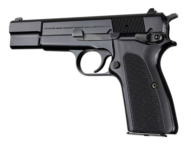 Hogue Browning Hi-Power Checkered G10 Grips - Black