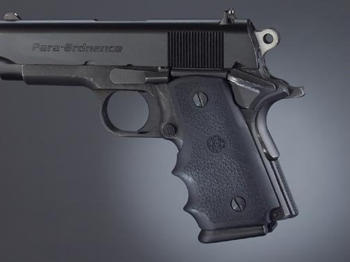 Hogue Para Ordnance P-12 Rubber Grip with Finger Grooves Black