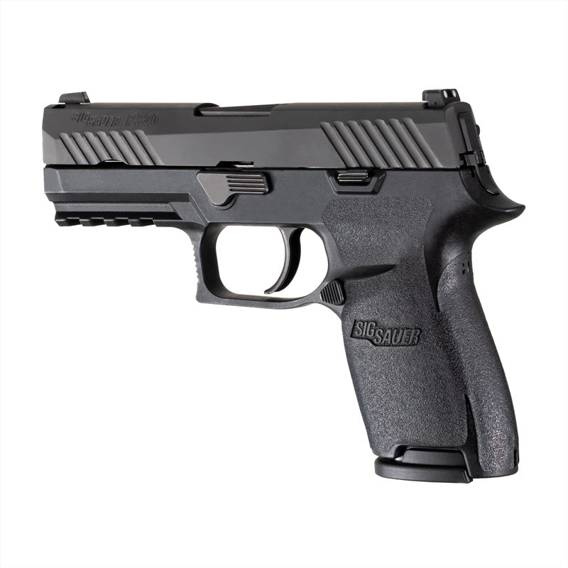 Hogue Wrapter Rubber Adhesive Grip - Sig Sauer P320 9 / 40 / 357 - Grain Texture - Black - Medium Grip Module Compact