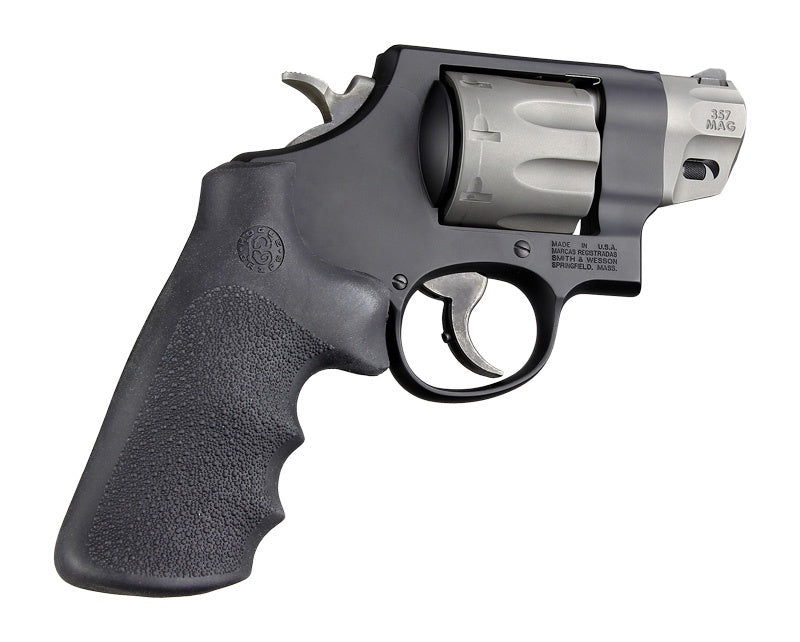 Hogue S&W K, L, N, X, Z Frame Round Butt Rubber Tamer Conversion Monogrip Black