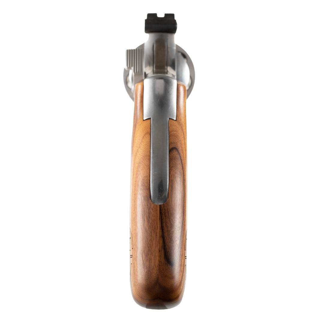 Hogue S&W K or L Frame Round Butt Conversion - Smooth - PAU FERRO - w/ Miculek M Sight Logo