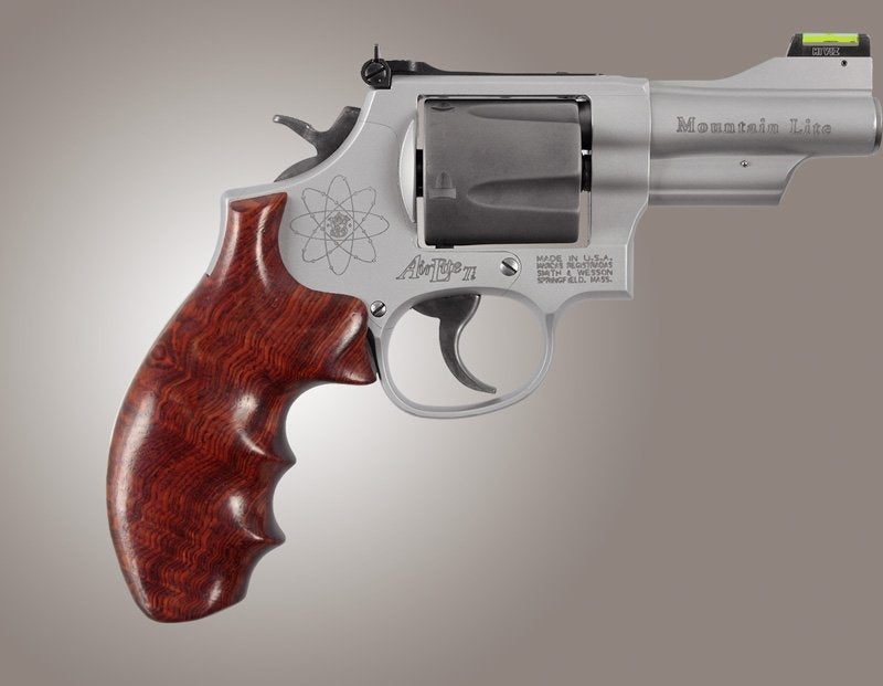 Hogue S&W K or L Frame Round Butt - Smooth - COCO BOLO - w/ Finger Grooves