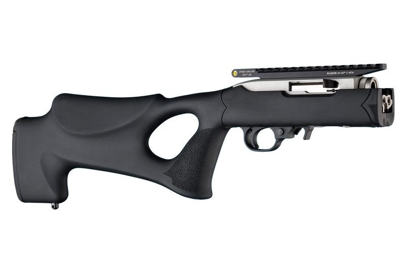 Hogue Ruger 10-22 Takedown Thumbhole Rubber OverMolded Stock with .920" Diameter Barrel Channel Black