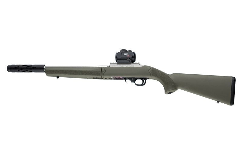 Hogue Ruger 10-22 Takedown Rubber OverMolded Stock with Standard Barrel Channel OD Green