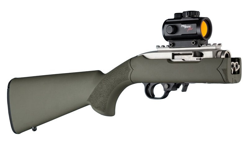 Hogue Ruger 10-22 Takedown Rubber OverMolded Stock with Standard Barrel Channel OD Green