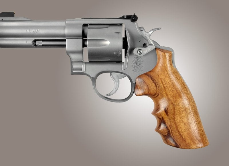 Hogue S&W N Frame Round Butt Conversion - Smooth - GONCALO - w/ Finger Grooves