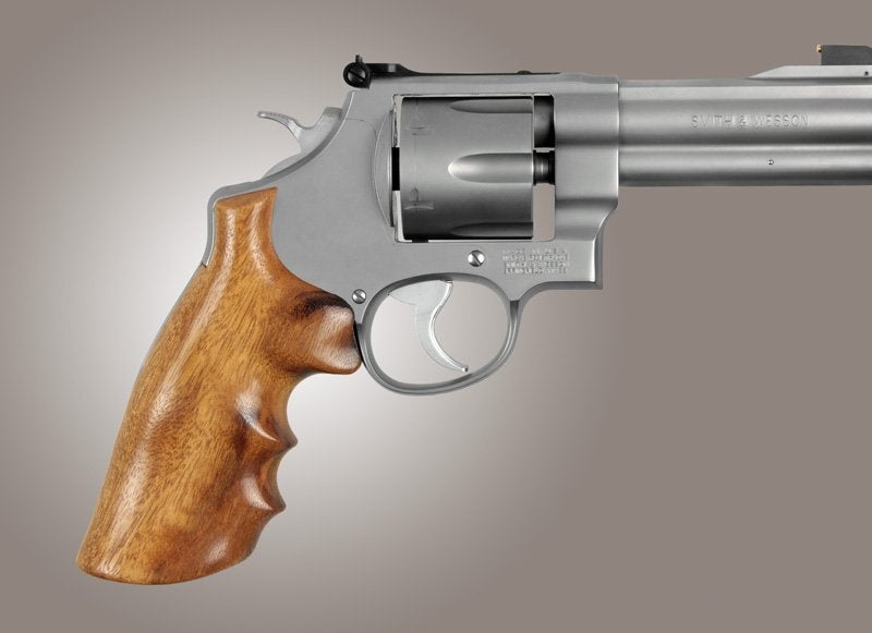 Hogue S&W N Frame Round Butt Conversion - Smooth - GONCALO - w/ Finger Grooves
