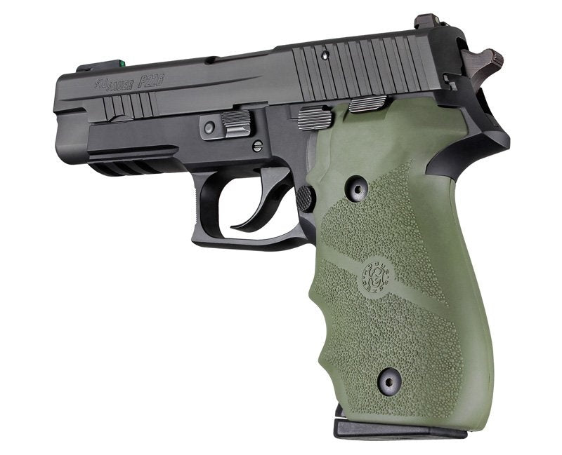 Hogue SIG Sauer P226 Rubber W/ Finger Grooves OD Green