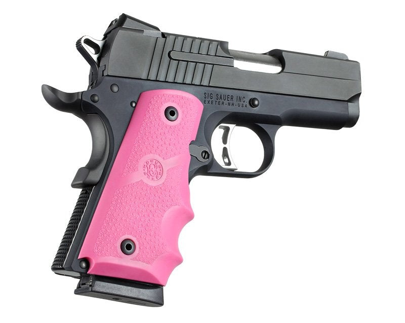 Hogue Officers Model Rubber Grip with Finger Grooves Pink