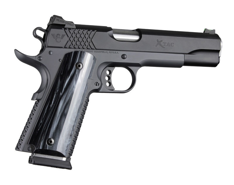 Hogue Govt. Model 1911 - Smooth - BLACK PEARL Polymer - Ambi-Cut