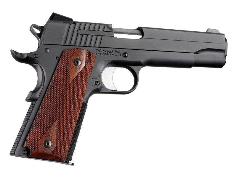 Hogue Govt. Model 1911 - Checkered - COCO BOLO Ambi-Cut