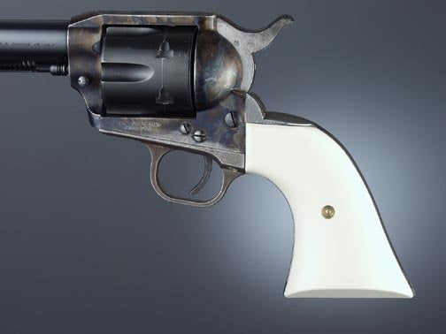Hogue Colt Single Action - IVORY POLYMER - Cowboy Panels