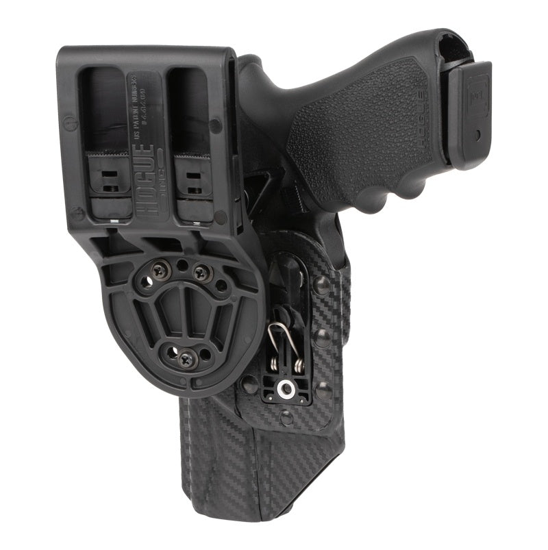 Hogue ARS Stage 1 - Sport Holster (Right Hand) for Glock 17, 18, 22, 31, 37, 47 - Carbon Fibre Weave