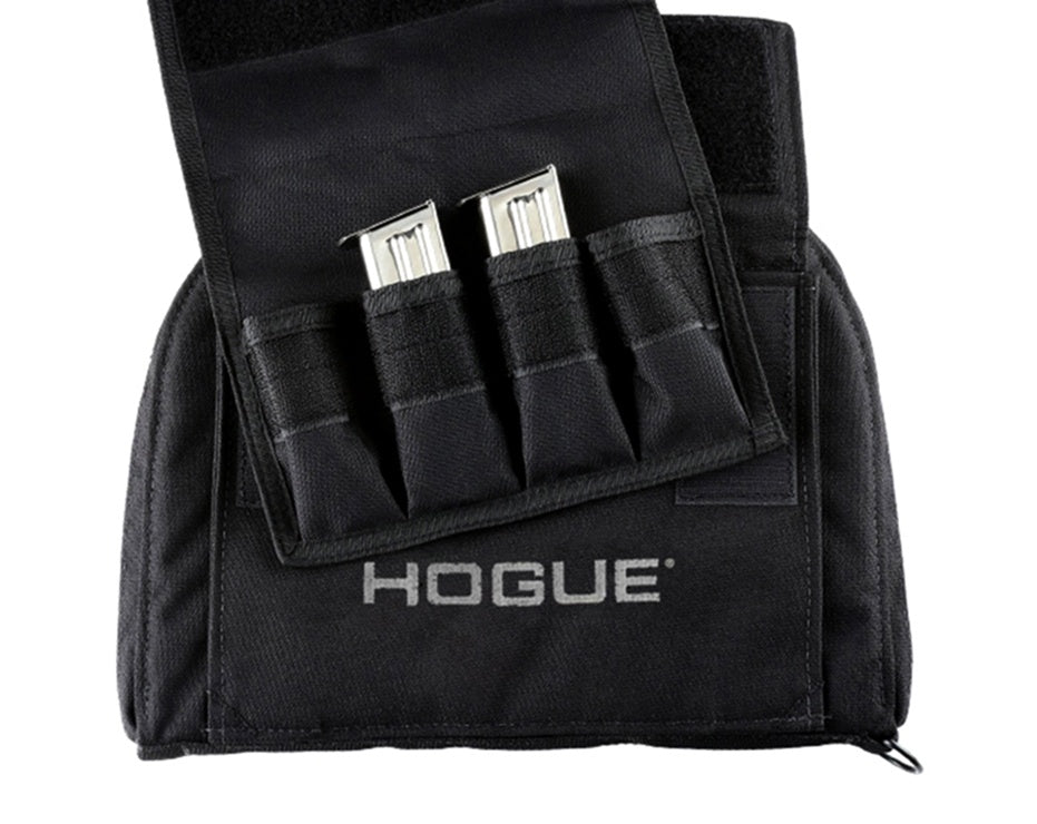 Hogue Pistol Range Bag - Medium with Magazine Pouch - Black (9"x12")