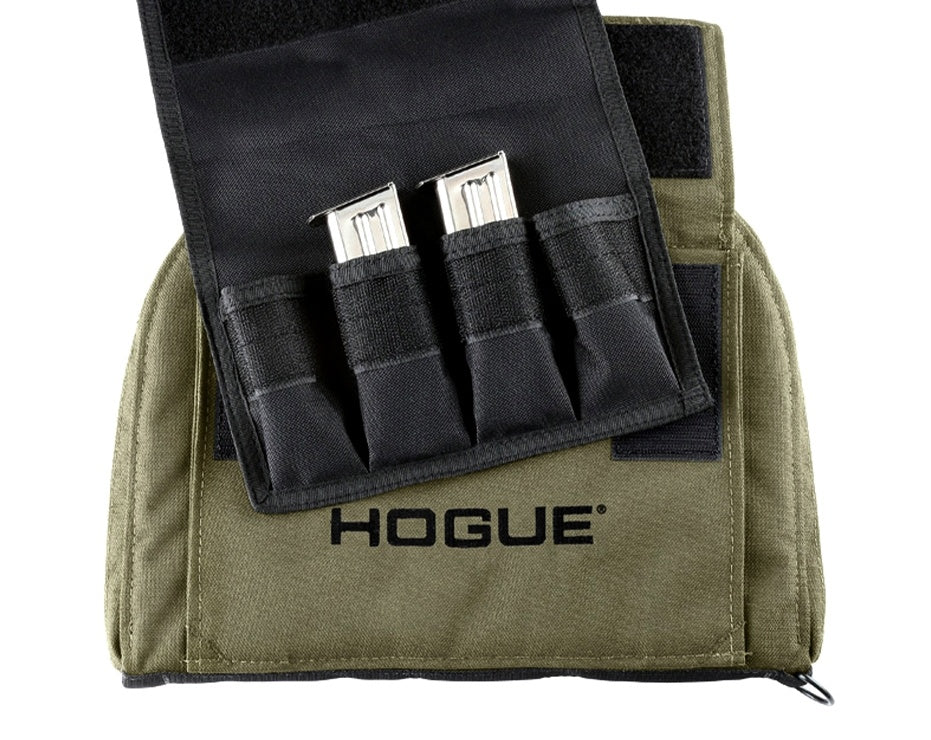 Hogue Pistol Range Bag - Medium with Magazine Pouch - OD Green (9"x12")