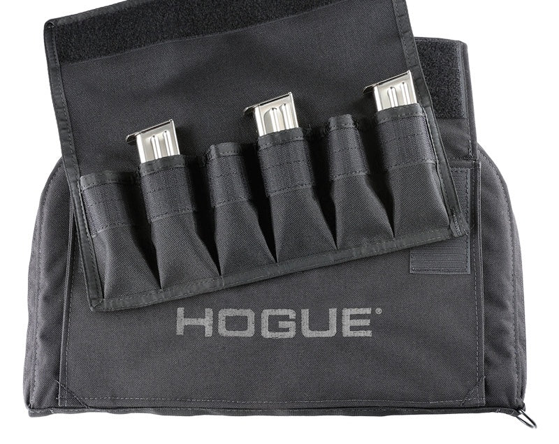 Hogue Pistol Range Bag - Large with Magazine Pouch - Black (10"x16")