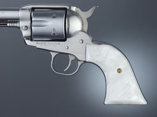 Hogue Ruger Blackhawk/Vaquero - WHITE PEARL - Cowboy Panels