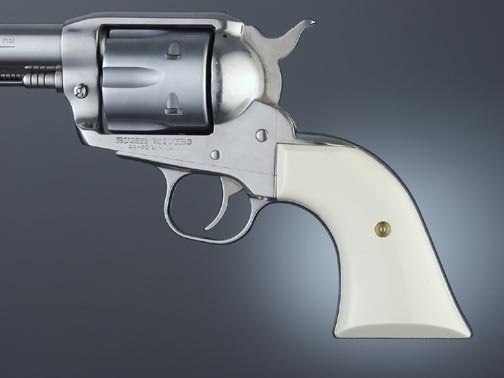 Hogue Ruger Blackhawk/Vaquero - IVORY POLYMER - Cowboy Panels