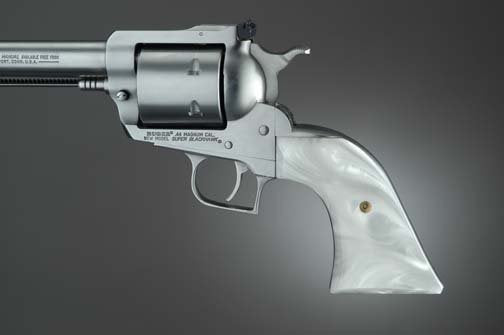 Hogue Ruger Super Blackhawk - WHITE PEARL - Cowboy Panels