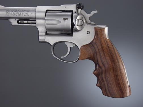 Hogue Ruger Security Six - Smooth - PAU FERRO - w/ Finger Grooves