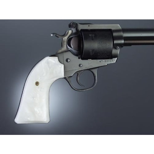 Hogue Ruger Bisley, Ruger Blackhawk, Super Blackhawk and Vaquero - WHITE PEARL - Cowboy Panels