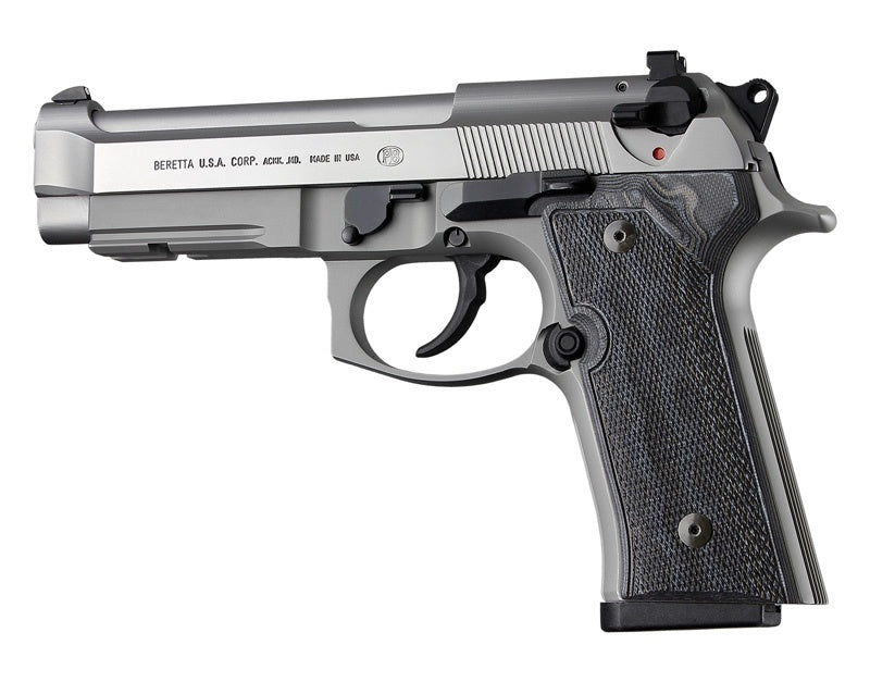Hogue Beretta M9A3, Vertec Panels - Checkered - G10 - G-Mascus BLACK-GREY