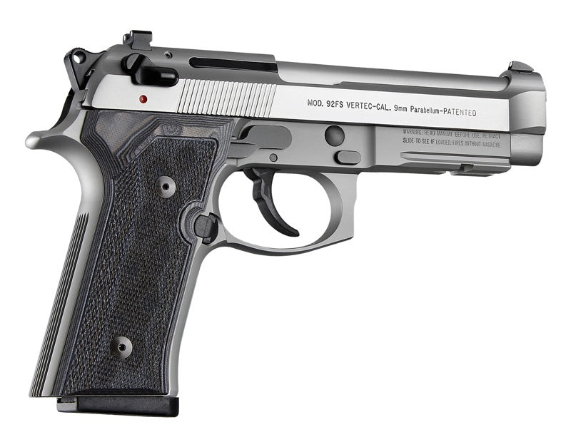 Hogue Beretta M9A3, Vertec Panels - Checkered - G10 - G-Mascus BLACK-GREY