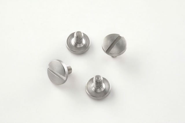 Hogue Grip Screws - Beretta 92, 96, Taurus 92 etc. - Stainless (x4) Slotted Head