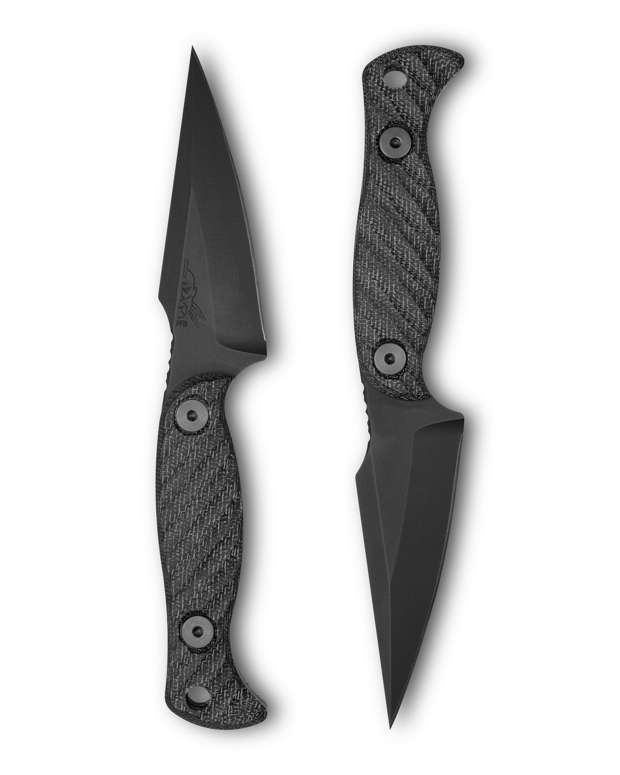 Half Face Blades Gulo - 3.3in Black Micarta S45VN