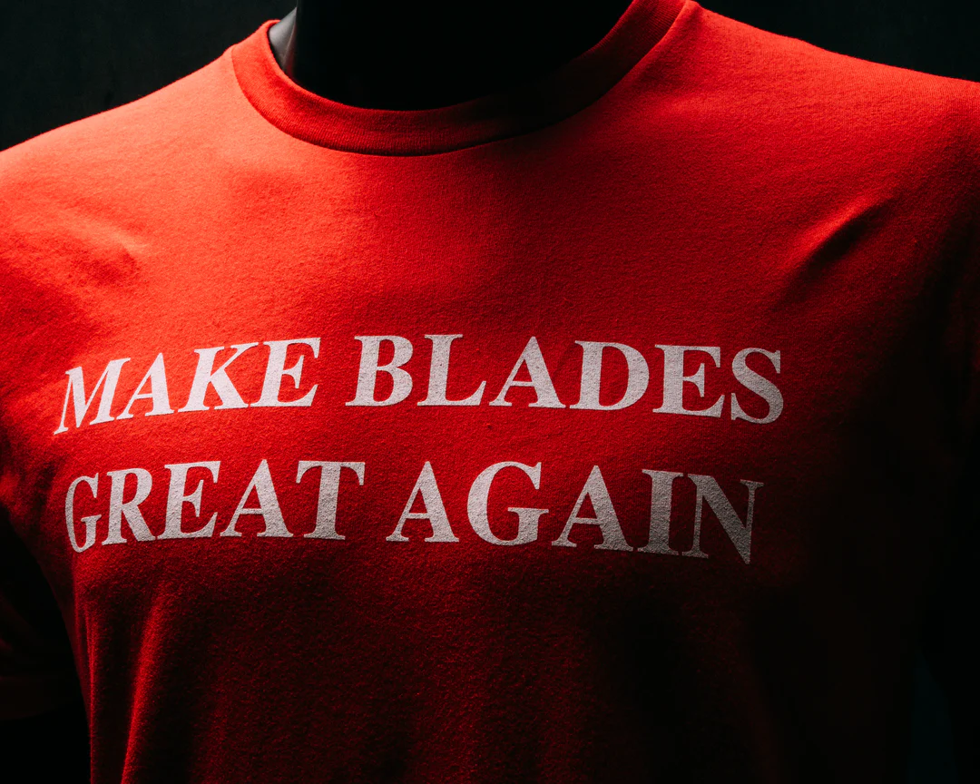 Half Face Blades Make Blades Great Again T-Shirt - L