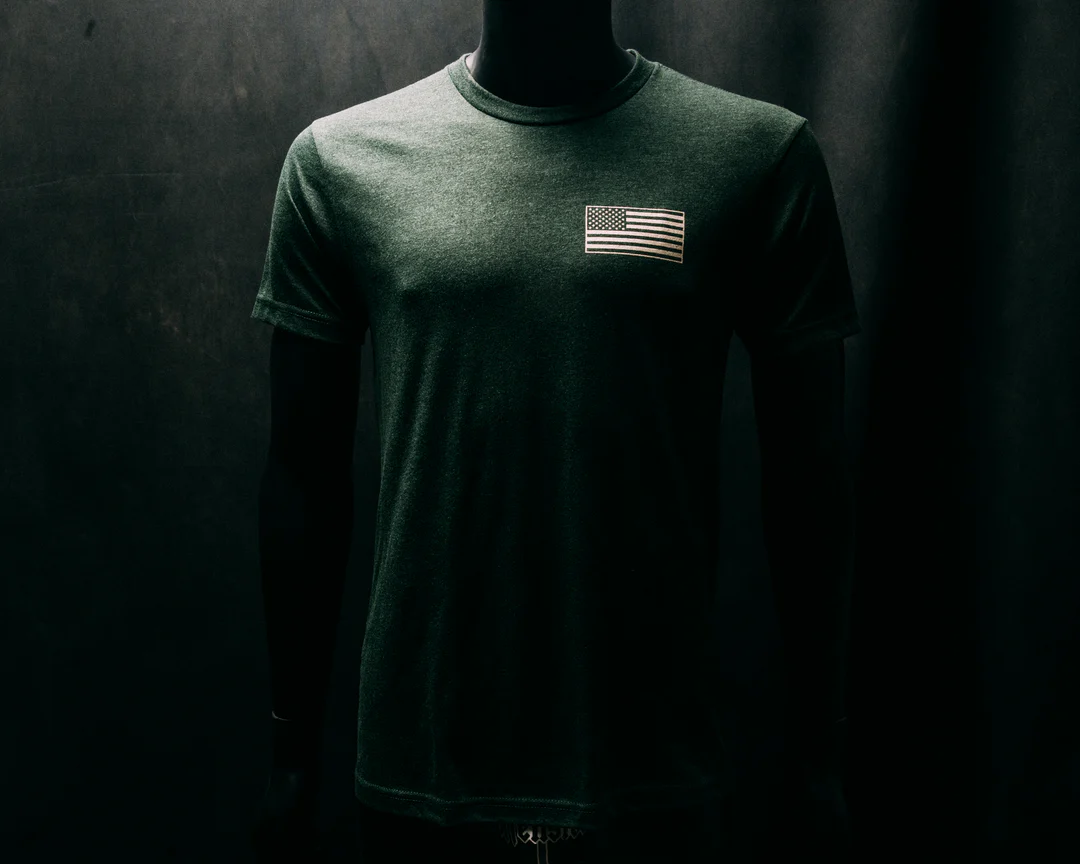 Half Face Blades Logo T-Shirt (Forest Green) - XL