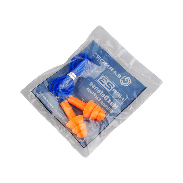 Earmor M04 Silicone Ear Plugs (with Neck Cable) - 100 Pack