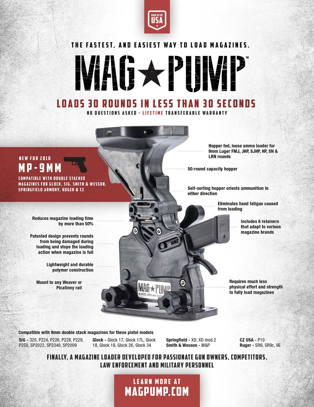 MagPump Magazine Loader - 9mm