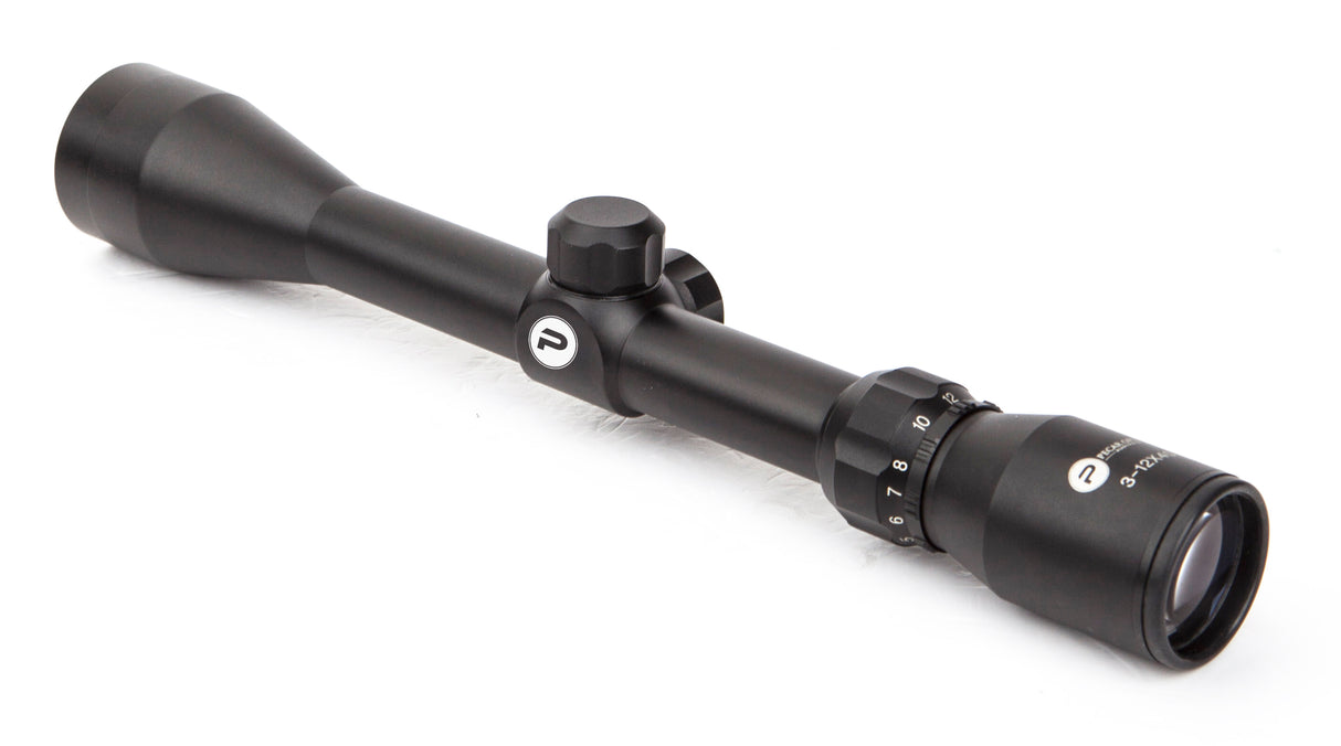 Pecar Optics White Carbon 3-12x40 Rifle Scope Mil-Dot
