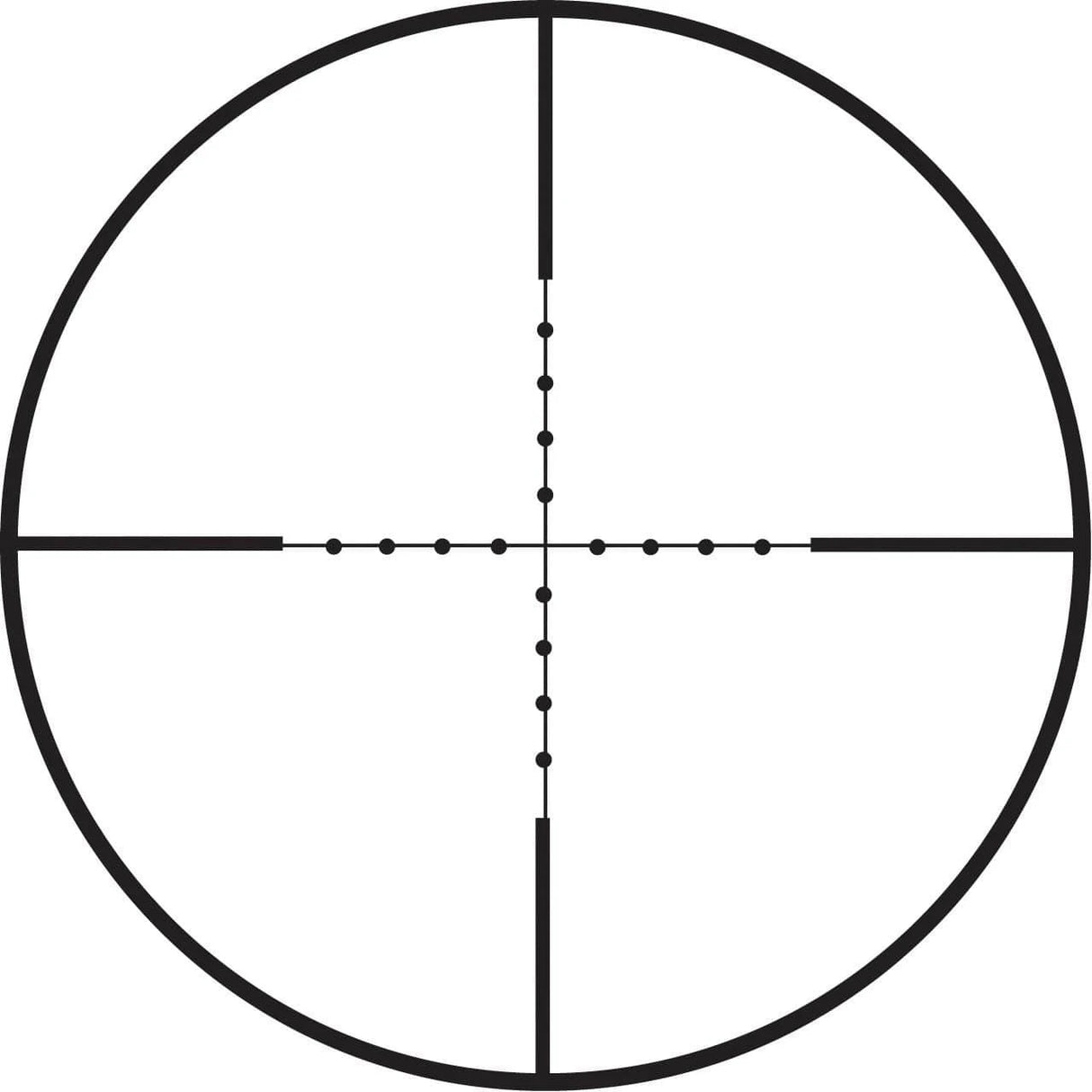 Pecar Optics White Carbon 3-9x40 Rifle Scope Mil-Dot