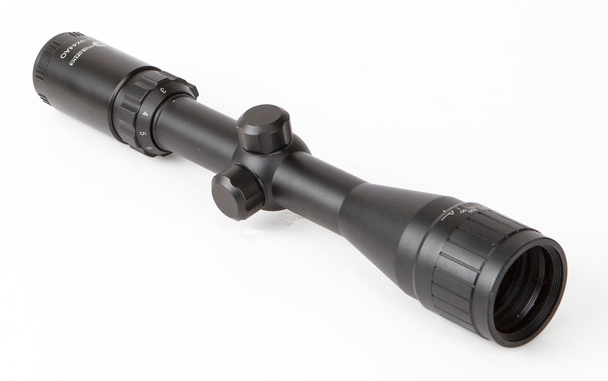 Pecar Optics Blue Carbon 3-9x44AO Rifle Scope Mil-Dot
