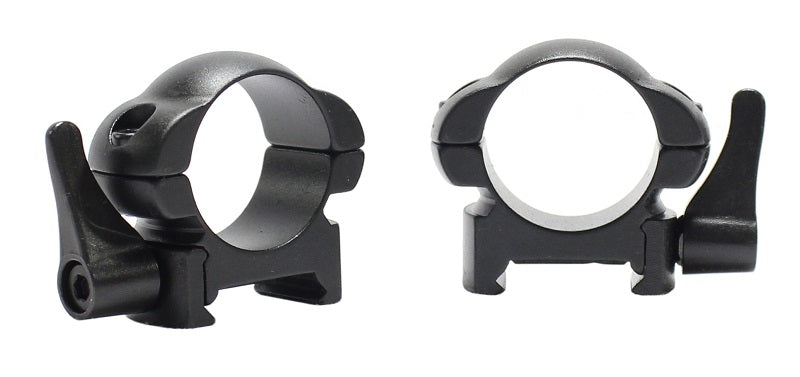 Pecar Optics 1in Scope Rings Low Weaver Style Quick Detach