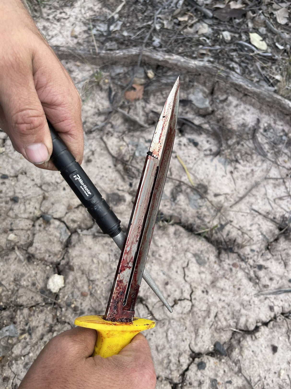 Pro-Tactical Paracord Knife Sharpener & Flint Tool - Yellow