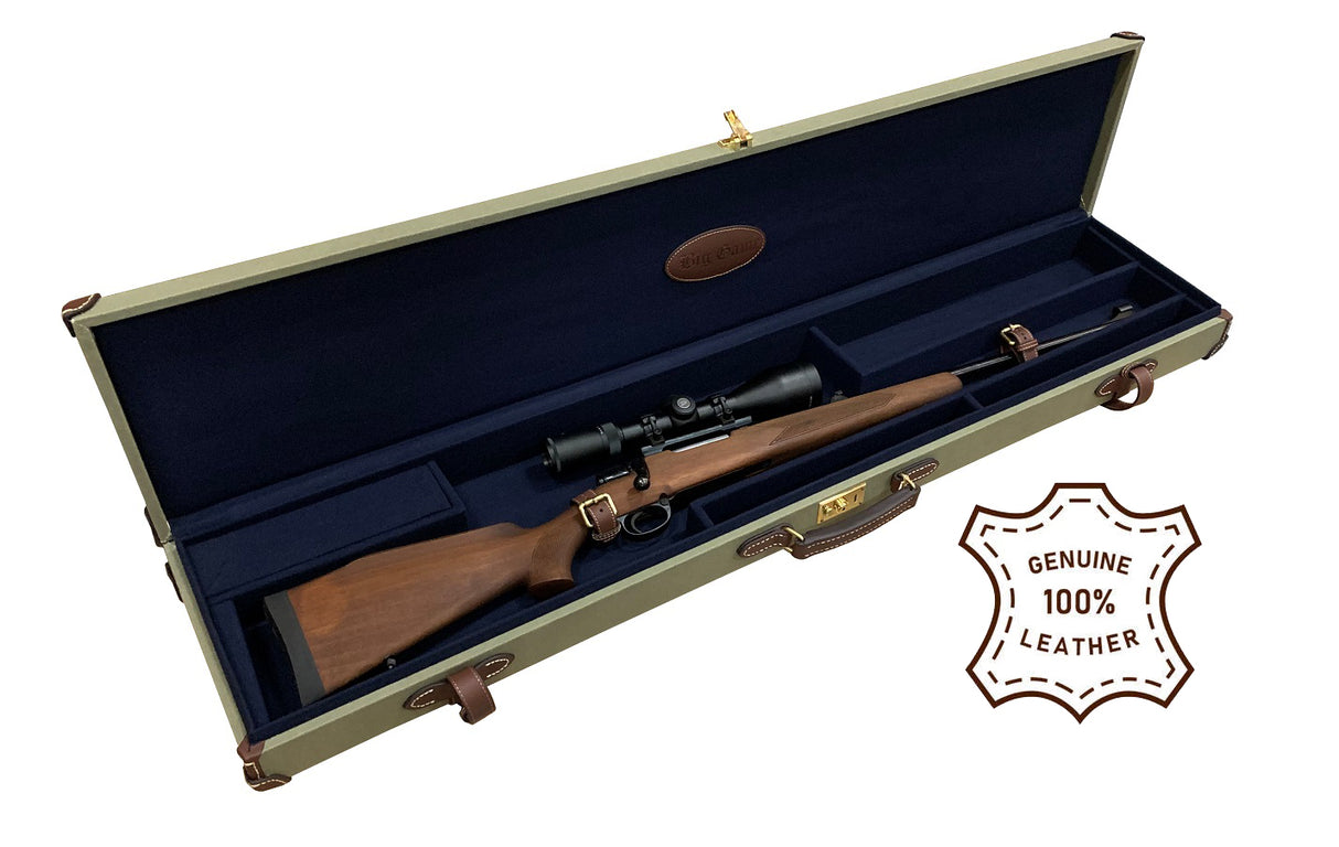 Pro-Tactical Big Game Dlx Leather & Canvas Rifle Hard Case