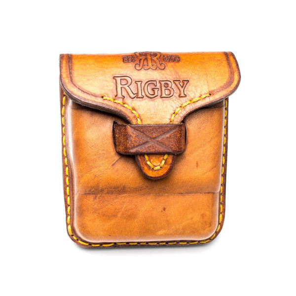 Rigby Closed 5 Round Leather Bullet Pouch - Euro