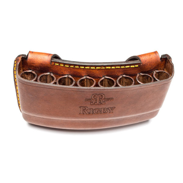 Rigby Open 9 Round Leather Bullet Pouch - Magnum
