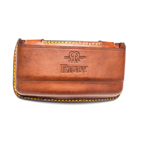 Rigby Open 9 Round Leather Bullet Pouch - Magnum