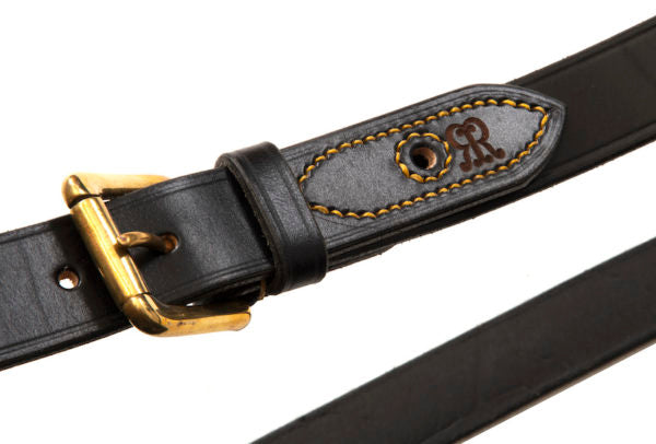 Rigby Leather Rising Bite Belt - Black