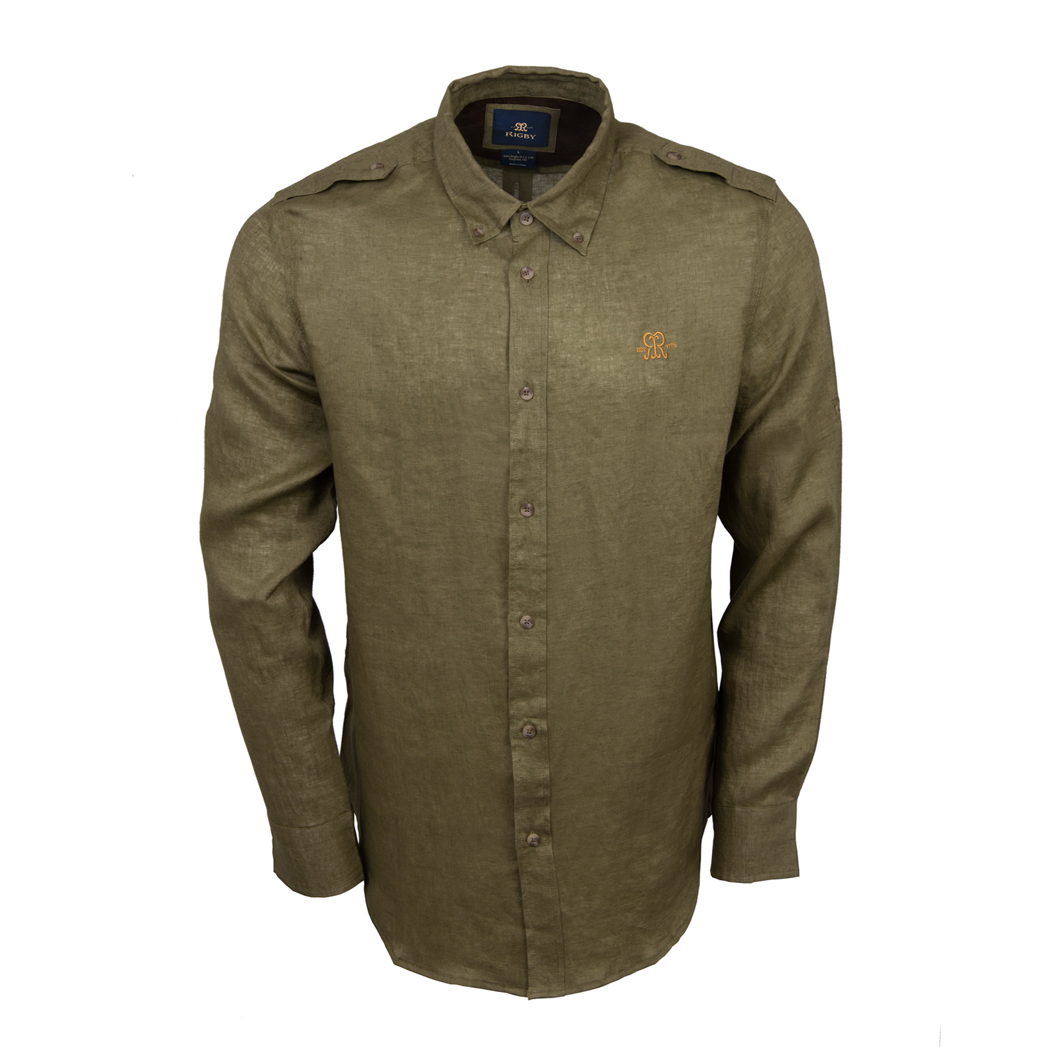 Rigby Linen Hunting Shirt - Hunting Green - XXXL