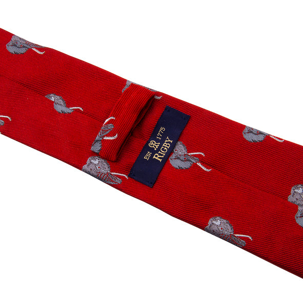 Rigby Tusker Elephant Tie Red